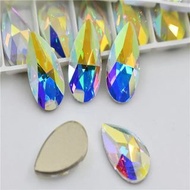 K9 teardrop flatback rhinestones  glue on crystals fancy stones Face glitter nail gems