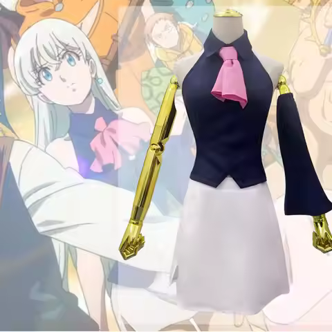 Seven Deadly Sins Seven Deadly Sins Heroine Elizabeth Cos Female Short Skirt Four-piece Cosplay Cost