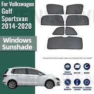 Car Sunshade curtain For Volkswagen VW Golf Sportsvan 2014-2020 Rear Side Window Sun Shade Car Sunsh
