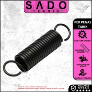 5mm wire pull spring od 35mm length 150mm steel - Extension spring