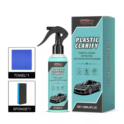 Car Plastic Restorer Spray for Trim, Dashboard/-like/Chrome Renew, Plastic Repairman Headlight Resto