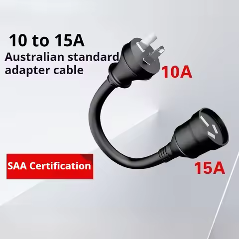 10A to 15A AU/NZ EV Charger Adapter - Heavy Duty 250V Extension Cable with Weatherproof Socket
