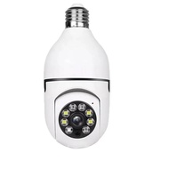 INVICTO Wi-Fi CCTV Camera E27 MODEL1080p Wireless PTZ Bulb Shape V380 Pro | Indoor 360° Smart Home S