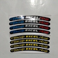 Takasago EXCEL Asia tire cutting sticker