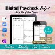 Digital Budget Planner for Ipad, Goodnotes Paycheck Budget Planner, OneNote Personal Finance Budget 