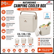 Naturehike Camping Cooler Box 24H Cold Food Storage Boxes 13/24/33L Beach Fridge Thermal Cooler For 
