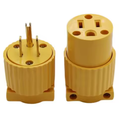 America L5-15R L5-15P 15A US Industry Power Socket Plug Male Female 3 Pole Locked Wiring Connector L