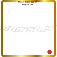 MONSTER SPORT Outlined Sticker Curve Direct from Japan