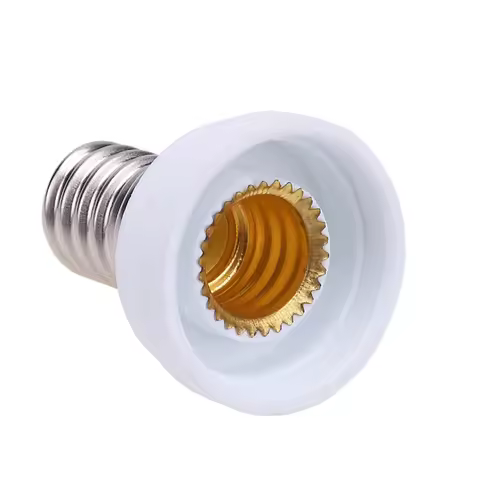 5Pcs E14 to E12 Lamp Base Converter Lamp Holder Adapter E14 to E12 Adapter Conversion Lighting Parts