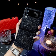 HOCE Ốp Lưng Bản Lề 3in1 Gradient Shiny Ốp Điện Thoại Cho Samsung Galaxy Z Flip 4 3 5G Zflip3 Flip4 