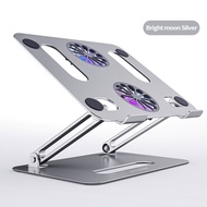 GXM RGB Laptop Stand Dual Fans Height Adjustable Foldable Compatible with Up to 17 inches Devices Heat Dissipation Laptop Stand with Fan