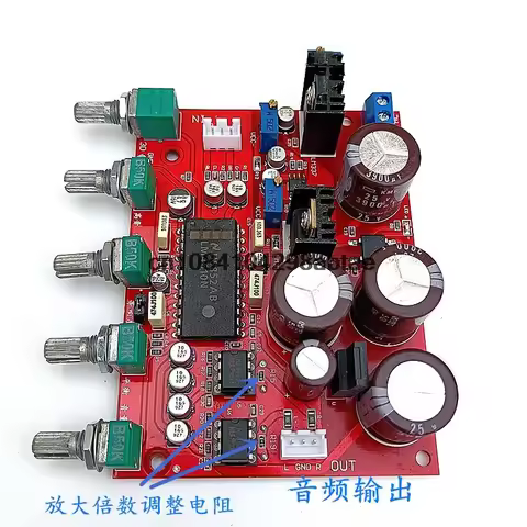 LM4610N Fever Level Tone Board with Dual Operational Amplifier Front Stage Amplifier Servo Power Sup