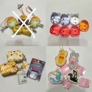 Sanrio 蛋黃哥 Gudetama 角落生物 pokemon 比卡超 百變怪 Disney 迪士尼 小熊維尼 Winnie the Pooh 小飛象 Dumbo 掛件 掛飾 公仔 收納袋 化妝袋 
