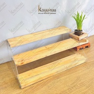 Kreasikayukuu Rak Serbaguna Kayu + Akrilik Acrylic 2mm Furniture Serbaguna