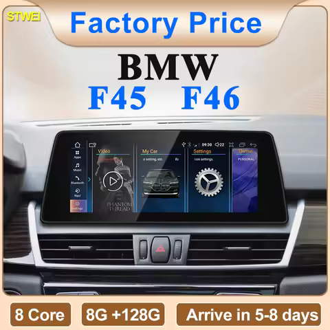 STWEI ID6 ID7 ID8 UI Android System Wireless Carplay AUTO For BMW 2Series F45 F46 NBT EVO Car Video 