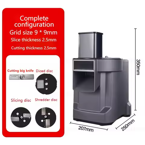 HomeWise K8600 Vegetable Cutter Slicing Shredding Dicing Maker Food Processor with 3 Blade Multifunc