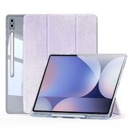 DUX DUCIS for Samsung Galaxy Tab S10 Plus / S9 Plus / S9 FE Plus Case with Pen Holder PU Leather Aut