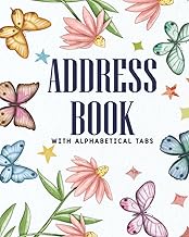 Address Book With Alphabetical Tabs: Address Book with Alphabetical Tabs for Women for tracking Home