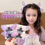 Hair Clip Telinga Arnab Lace 2PCS | Gaya Manis & Playful | Hiaskan Rambut Harian