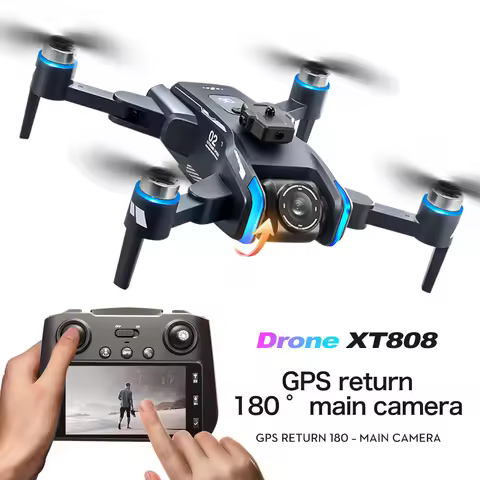 XT808 GPS Rc Drone 5G Professional 8K HD Aerial Dual Camera Omnidirectional Screen Laser Obstacle Av
