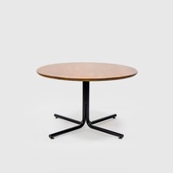 TEMPO 實木咖啡桌茶几-棕/圓75/高45