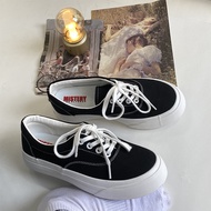 Giày vải nữ Mistery/Thinking có đế dày để tăng chiều cao Giày thường phong cách Hồng Kông Hoàn hảo c