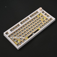 【Ready Stock】】MATHEW TECH MK80 75% Keyboard Kit Hotswap with Knob, Bluetooth three-mode wireless, South-facing RGB Barebone Custom Keyboard Tape Mod