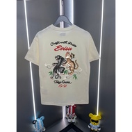 T-shirt Evisu/ Baju Evisu Uniseks T-shirt Bercetak Lengan Pendek T-shirt Sukan T-shirt Perniagaan T-