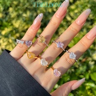 4CT Love Heart Ring 18K Gold Plated 925 Silver High Carbon Diamond Fine Jewelry Gift