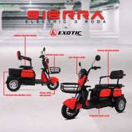 (Promo )Sepeda Listrik Exotic Sierra Sepeda Motor Electric 3 Roda