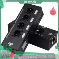 1Pair 4-Channel 3-Pin XLR or 6.3Mm Audio and  over Network Cable Extender,  Network Extender; XLR Au