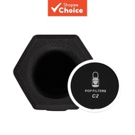 Microphone Wind Shield C2 Pop Filter Isolation Ball, Acoustic for Record Studios Mic, Sound-Absorbin