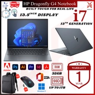 Intel Core i7 (13th Gen) | HP Dragonfly 13.5” G4 | 32GB RAM | 1TB SSD | Touchscreen Ultrabook – Prem