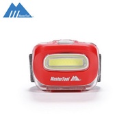 MasterTool - COB頭燈，120流明，跑步燈，單車燈，維修燈，戶外，野營，多種照明模式 - 紅色