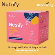 Bare Living Nutrify Green Brown Rice With Oat  Soy Lecithin 大豆卵磷脂糙米 (35g x 10 Sachets)