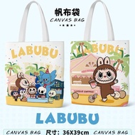 Labubu Canvas Bag 36x39cm Casual Bag Shoulder Bag