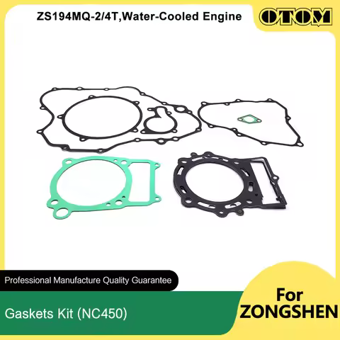 OTOM ZS194MQ-2 Motorcycle Complete Gaskets Kit Engine Full Machine Pad Seal For ZONGSHEN NC450 AVANT