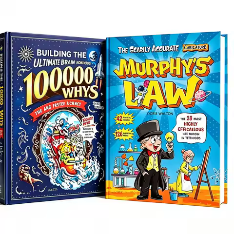 2 Books Collection Building the Ultimate Brain 100000 Whys Murphy's Law Kids Learning Educational St