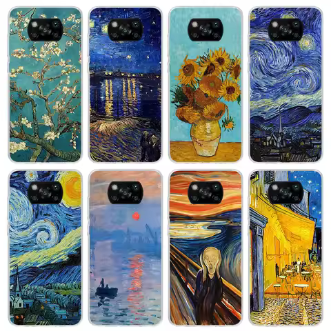 Van Gogh Oil Art Painting Phone Case For Xiaomi Poco X7 X6 X5 Pro F7 Ultra Redmi 15C 15 13 13C 12 12