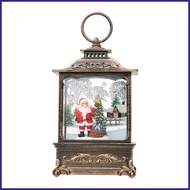 Christmas Snow Lantern Christmas Scene Snow Globes Rotating LED Snow Globe Swirling Snow Globe Lante