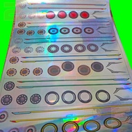 JET BUS 3 & JET BUS 5 SCARF HOLOGRAM STICKERS