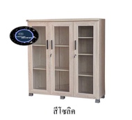 ตู้อเนกประสงค์กระจก FL357 (w:120*D:40*H:128cm)