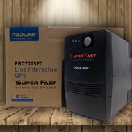 PROLiNK PRO700SFC 650VA Super Fast Charging UPS With AVR 2x Universal Output Sockets NEW UNIT