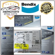 BENDIX HONDA ELYSION STREAM RN6 REAR DISC BRAKE PAD DB1847MKT