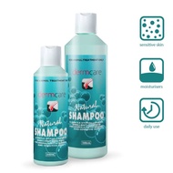 Dermcare Natural Shampoo แชมพูสูตรอ่อนโยน สำหรับสุนัขและแมวที่มีผิวบอบบางแพ้ง่าย แชมพูสุนัขแพ้ง่าย แ