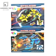 2in1 Robot Building Blocks Can Be Connected In 2 Ways Airplane & 6-Style Separate Great Value [3006D