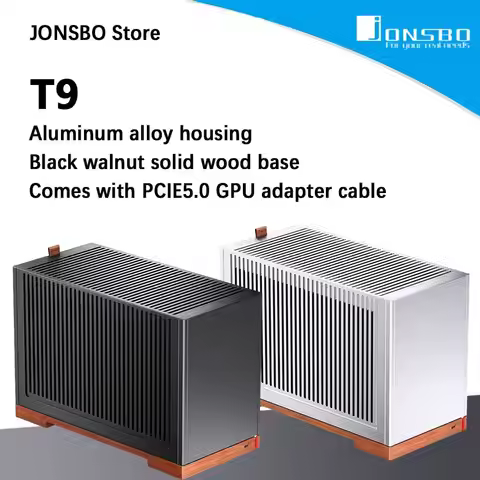 JONSBO T9 MINI ITX Desktop Case supports ITX motherboards/full aluminum alloy Chassis Comes with PCI