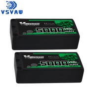 VSVAW Lipo Battery 2S 7.6V 140C 5000mAh HV with Deans Connector for RC Car Truck Vehicle Buggy Losi 