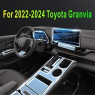 For 2022-2024 Toyota Cranvia Car Accessories interior Thin film transparent TPU Gear Panel Center Co