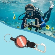 Aymzbd Retractable Dive Gear Keeper Stainless Steel Lanyard for Scuba Dive Accessories Outdoor Swimm